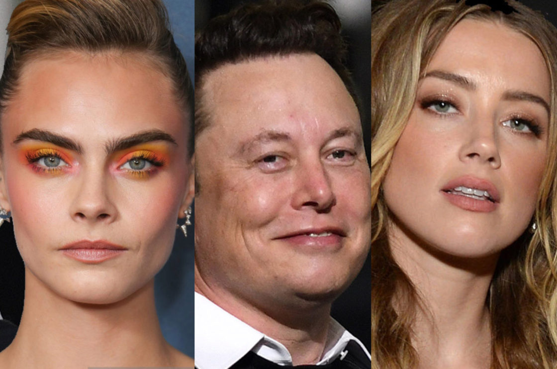 Elon Musk Cara Delevingne E Amber Heard